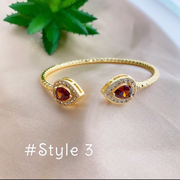 Baby Gold Bangle | kids gold adjustable bangle | gold bangle for girl toddler - Picture 5 of 6